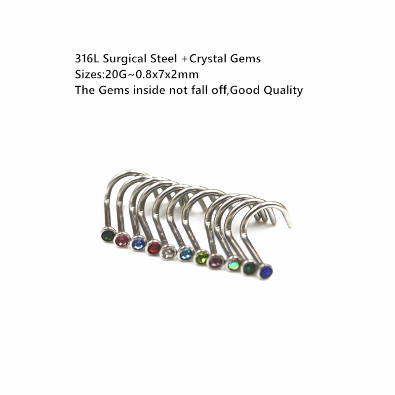 Body Jewelry Good Quality - 50 шт. 20 гx7x2 мм драгоценные
