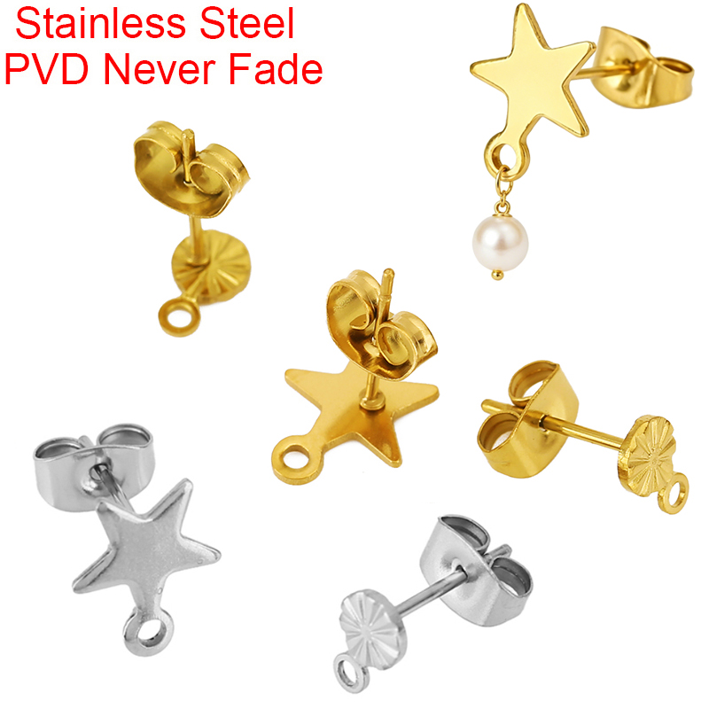 Body Jewelry Top - 20 шт. гипоаллергенные застежки-крючки для серег-гвоздиков