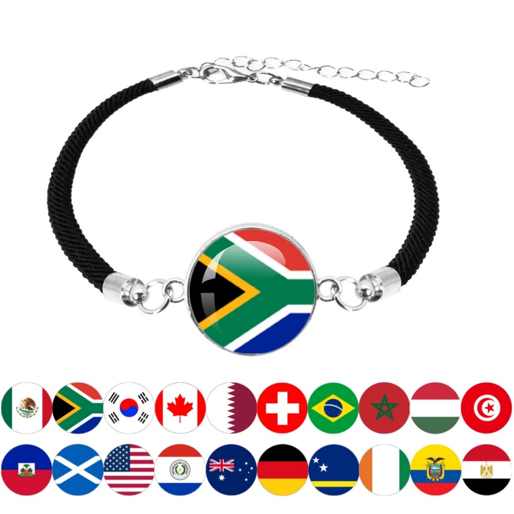 Body Jewelry Australia - Браслет с национальным флагом Мексика, Бразилия,