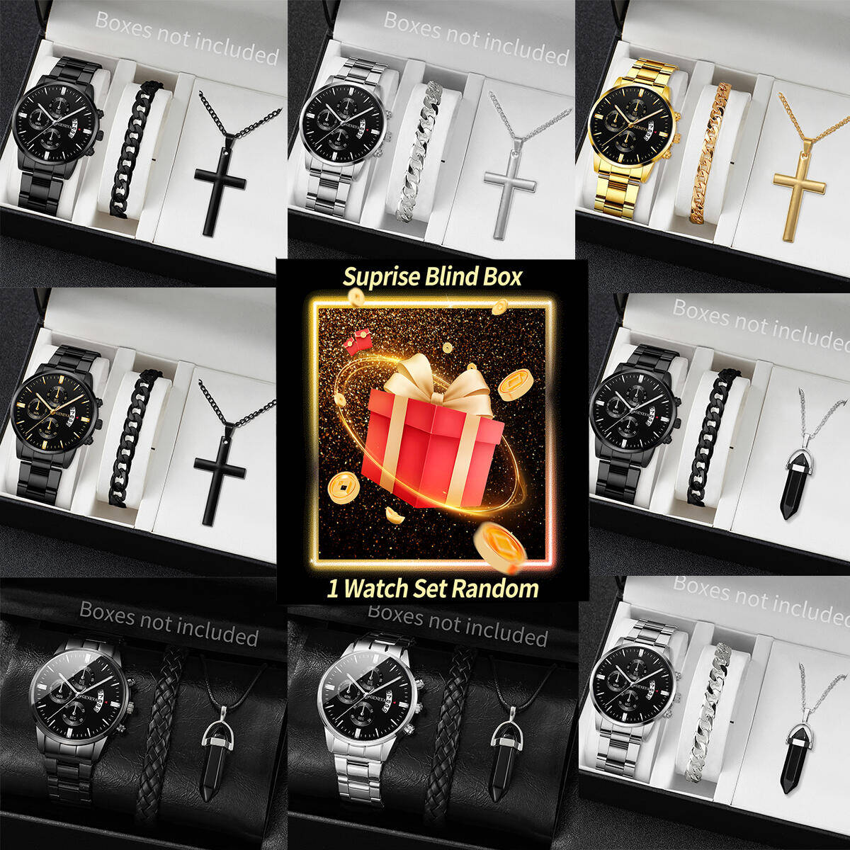 Body Jewelry Organizer - Сюрприз Mystery Watch слепая коробка-3 шт./компл.