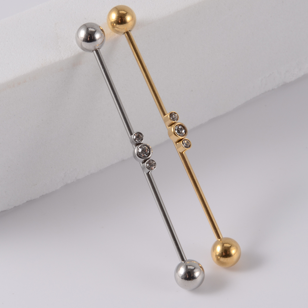 Серьги-гвоздики женские из нер – обзор и цена Industrial Barbell Long