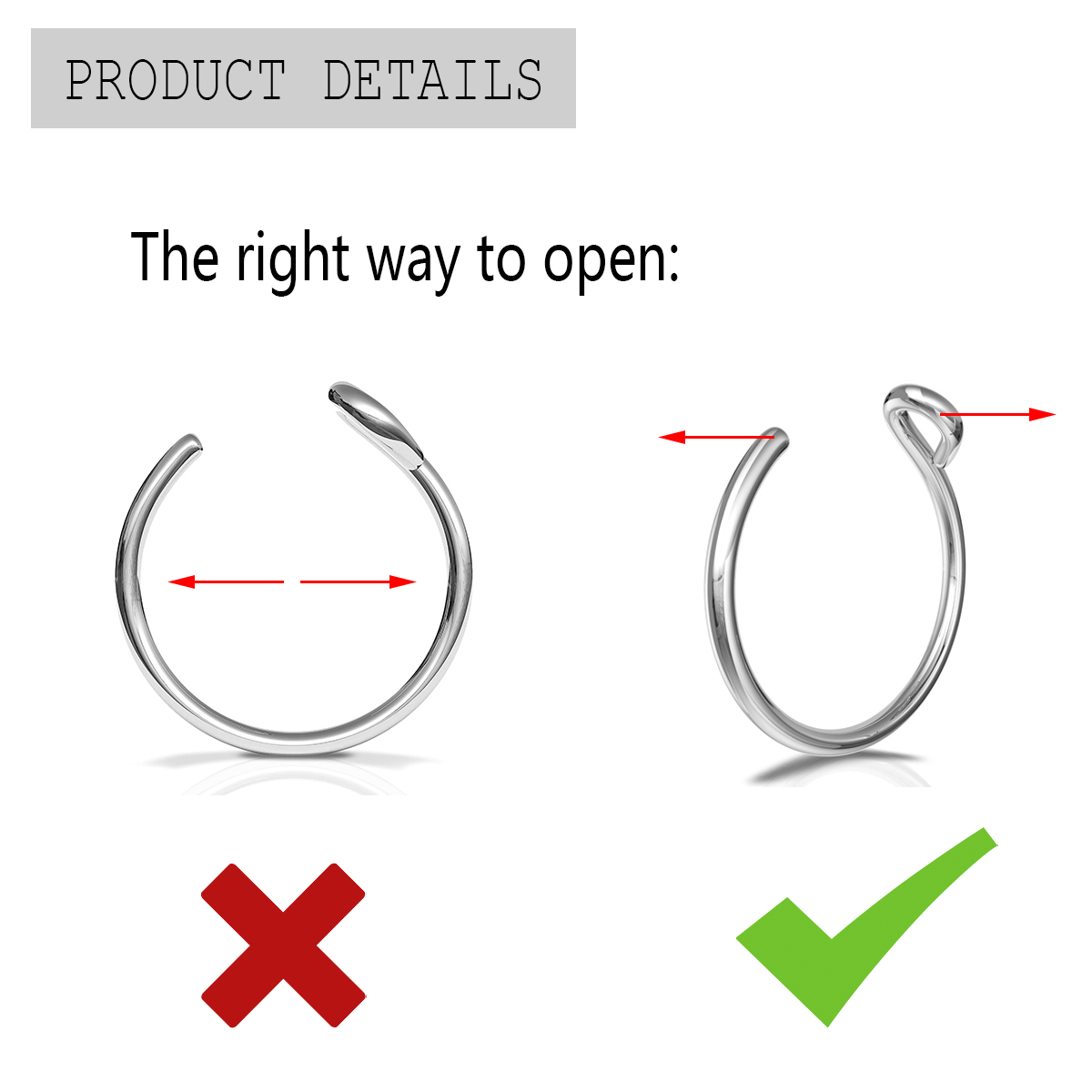 2 шт. кольца для носа из нержа – обзор и цена Body Jewelry Types