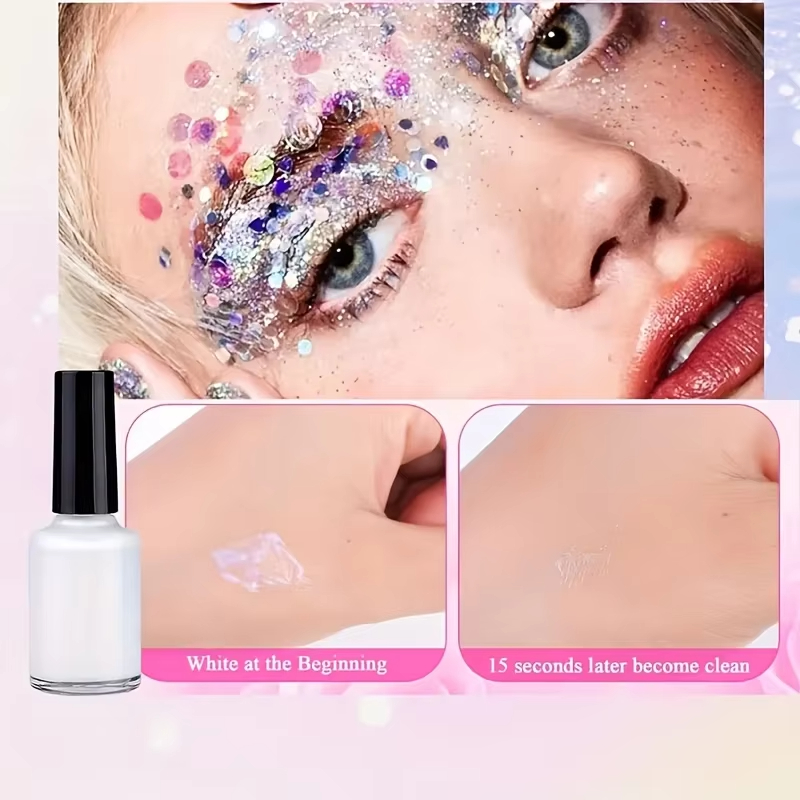 12 цветов блестящей флэш-тату  – обзор и цена Body Jewelry Glue