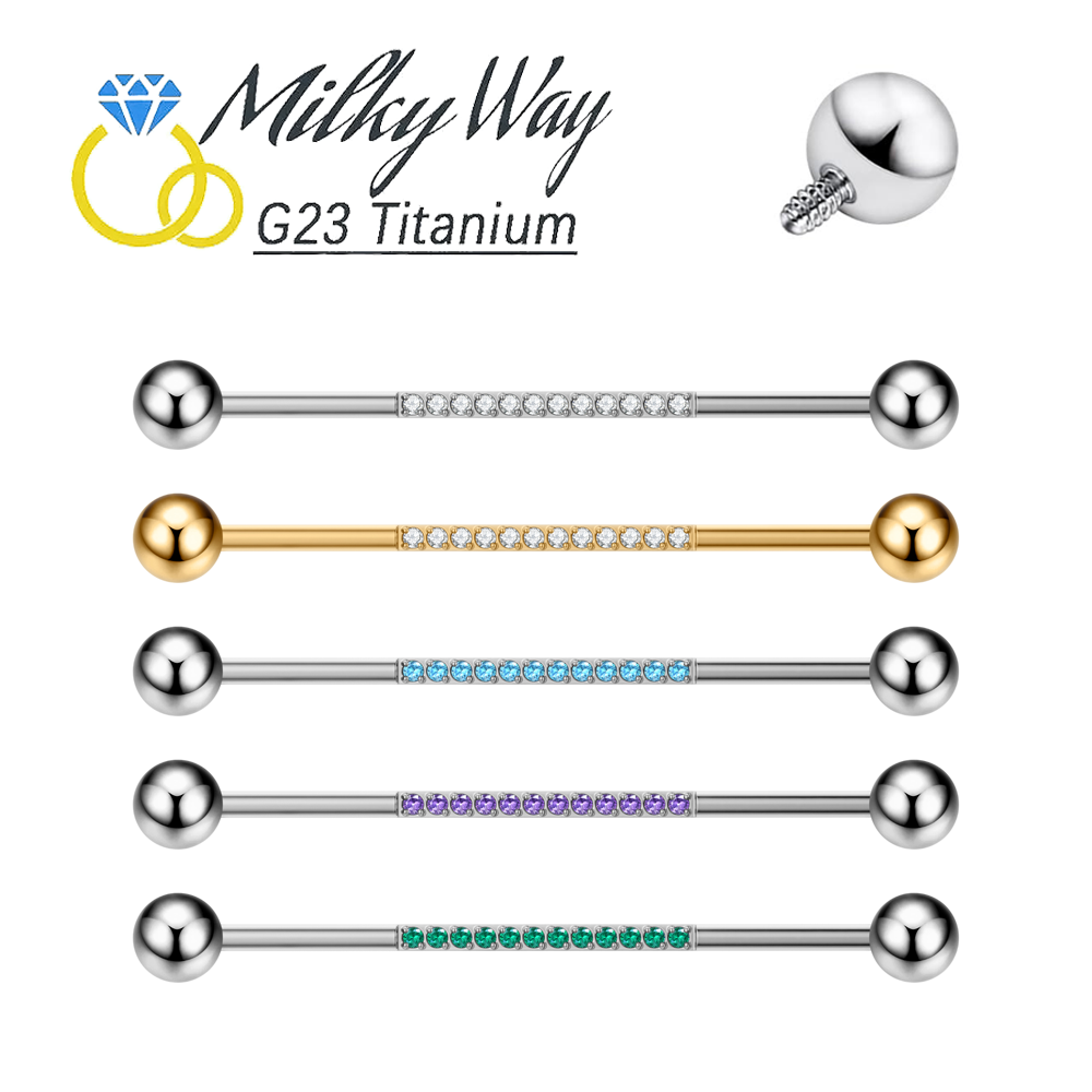G23 Титановые украшения для пи – обзор и цена Industrial Barbell Long