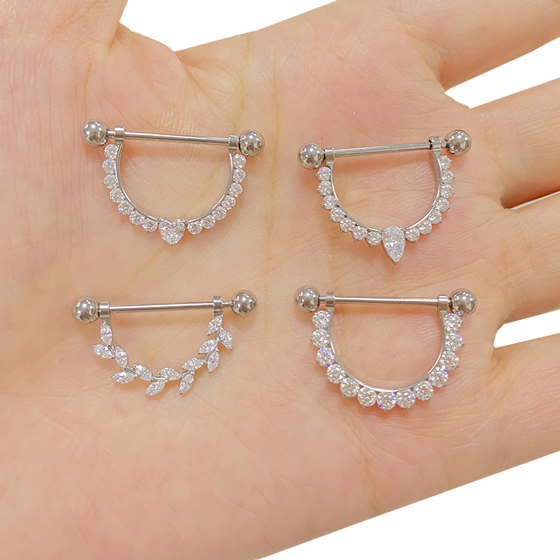ASTM F136 Титановый PIERC CZ П – обзор и цена Body Jewelry Types