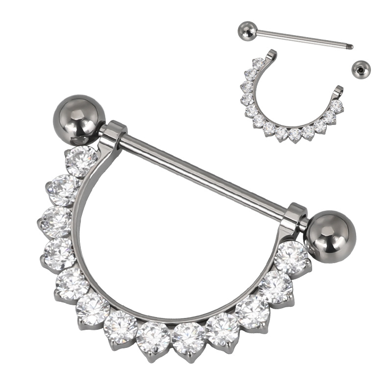 ASTM F136 Титановый PIERC CZ П – обзор и цена Body Jewelry Types