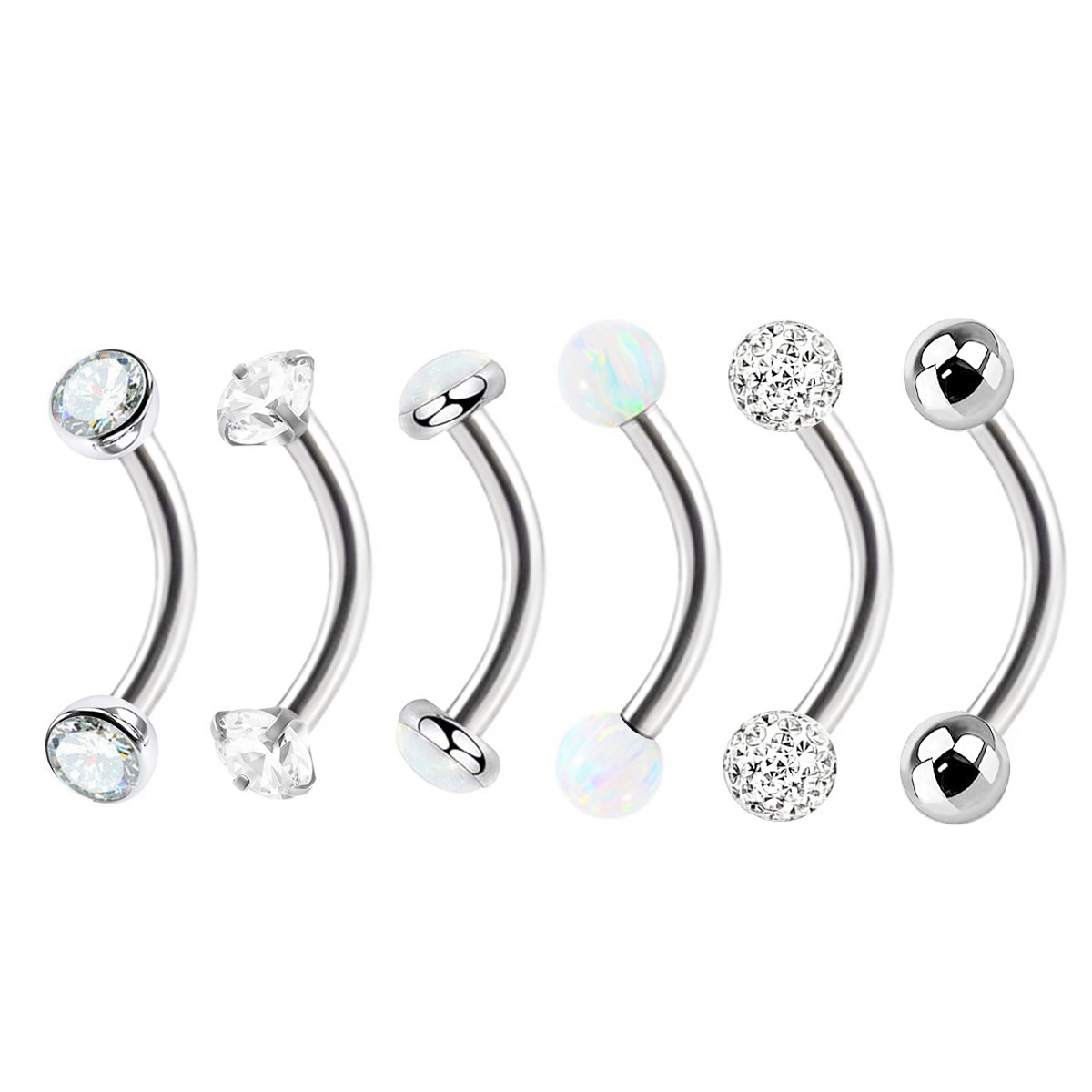 6 шт., 16 г, смешанный тип, оп – обзор и цена Body Jewelry Metal Types