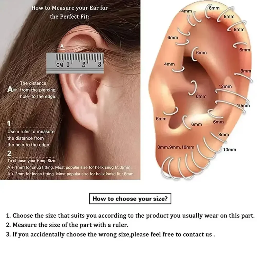 10 шт., кольцо в носу из нержа – обзор и цена Body Jewelry Quality
