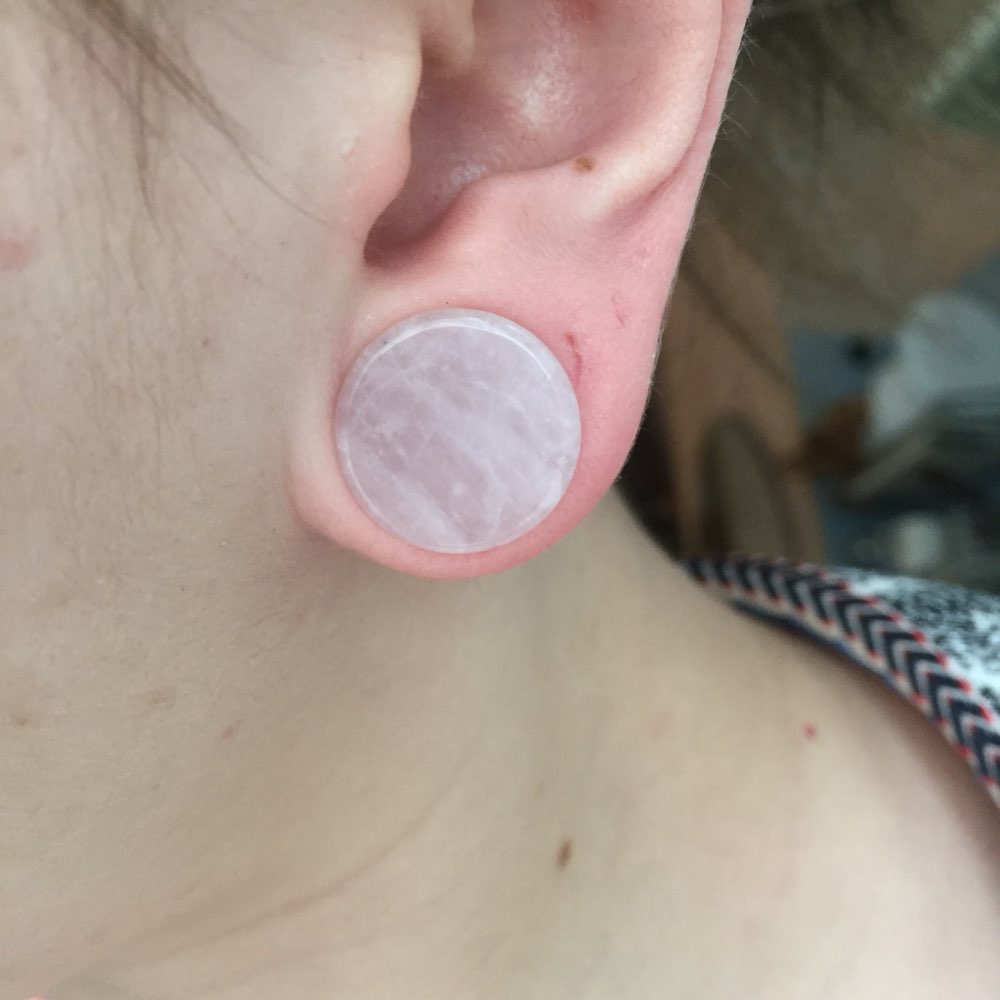 2 шт. розовый кварц органическ – обзор и цена Body Jewelry Plus
