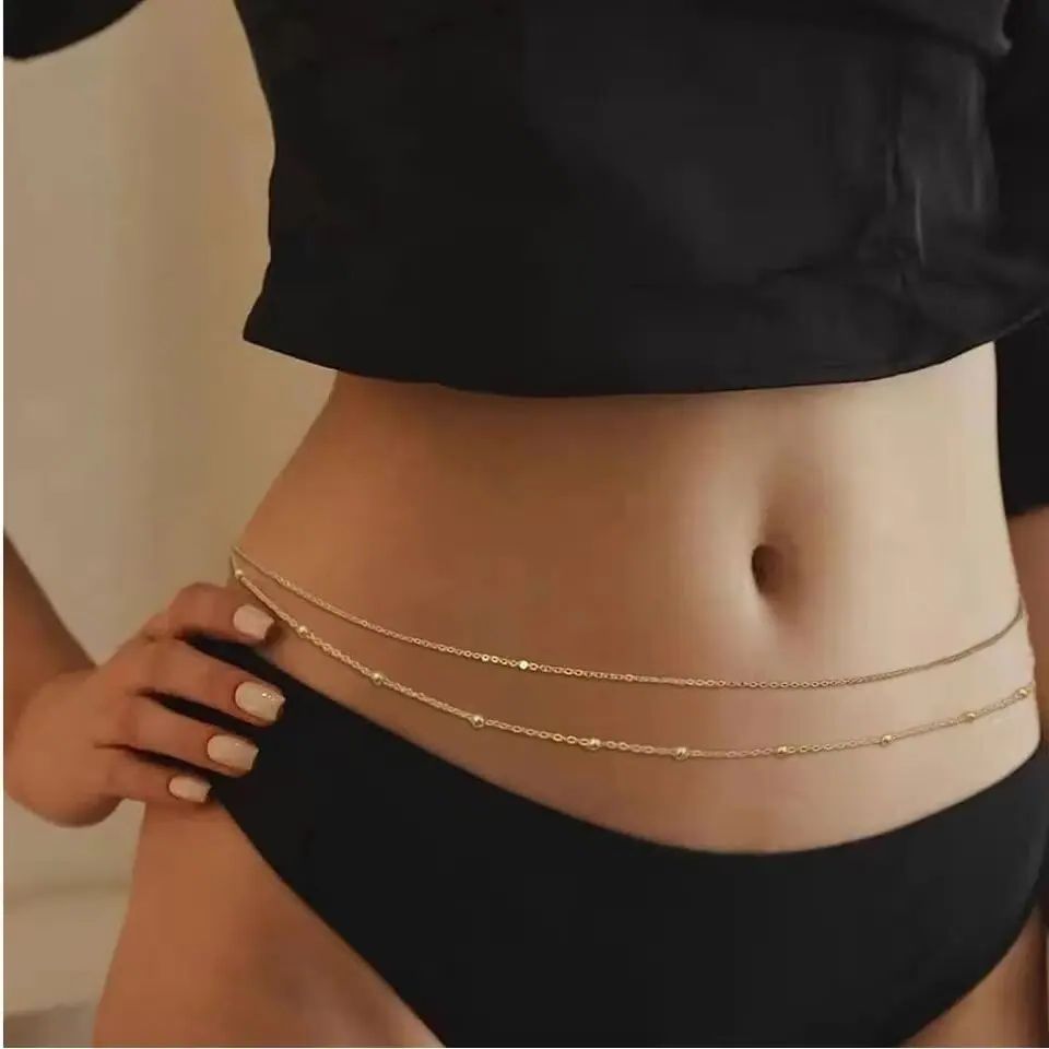 Двухслойные цепочки на живот в – обзор и цена Body Jewelry Sale