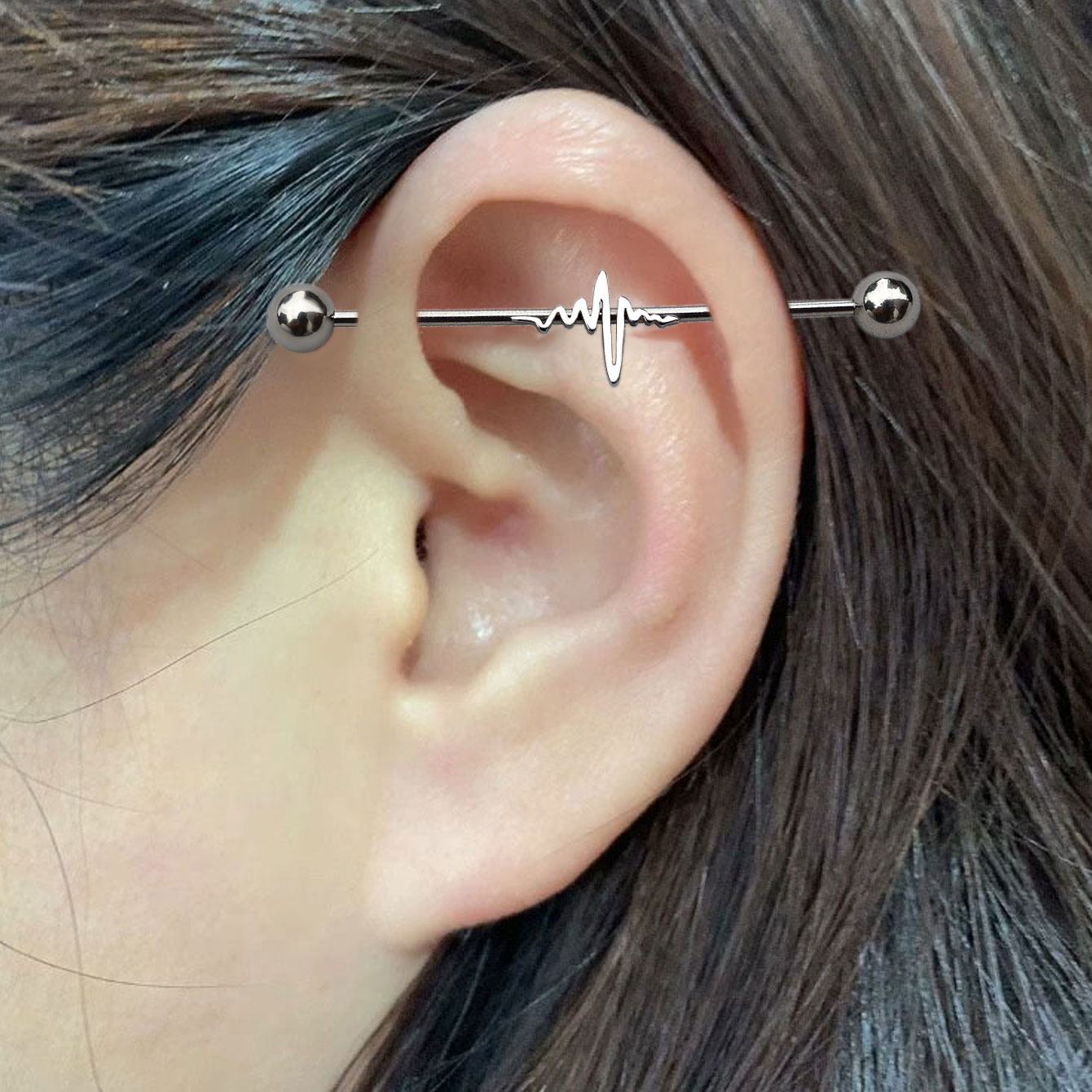 1 шт. 16G Длинный промышленный – обзор и цена Industrial Barbell Long